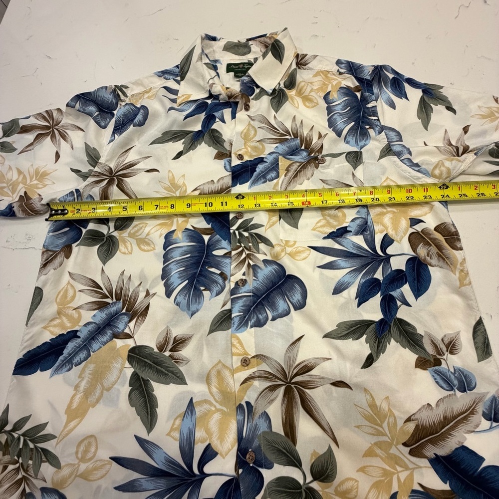 David Taylor Men's Tropical Print Shirt  Large - Picture 6 of 9